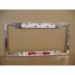 Betty Boop License Plate Frame  Metal  Faces & Kisses Design